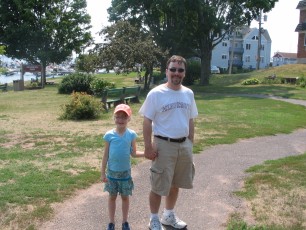 Mykala and Daddy in Bayfield