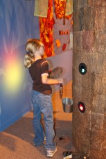 Mykala playing at the Children's Museum