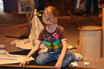 Mykala playing at the Children's Museum