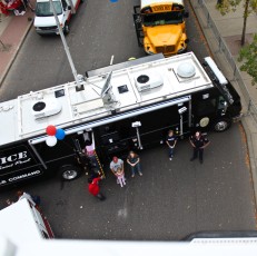 A view from the ladder truck
