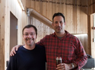 Me and Sam Calagione, the founder of Dogfish Head Brewery.