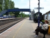 Waiting for the train