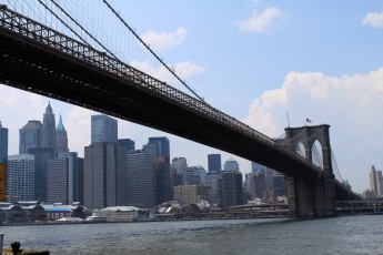 A view of the Brooklyn Bridge