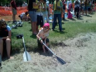 Getting ready to go canoeing on Lake Calhoun