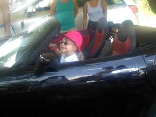 Driving a convertible