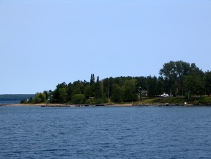 A view from the Madeline Island Ferry