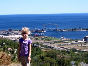 Mykala in a view from Enger Park