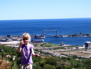 Mykala in a view from Enger Park