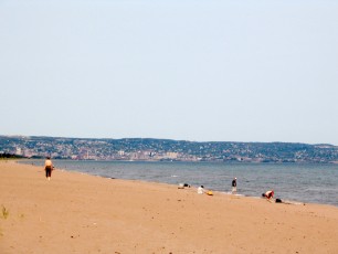 A view of Duluth from Park Point