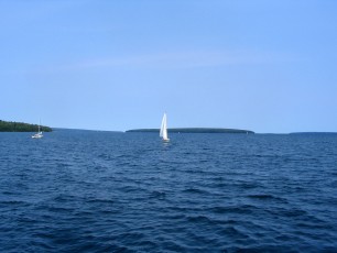 A view from the Madeline Island Ferry