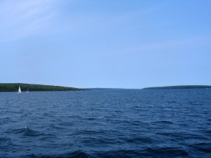 View from the Madeline Island Ferry
