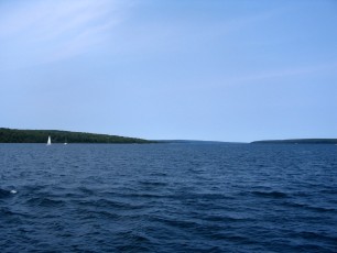 A view from the Madeline Island Ferry