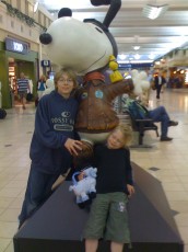 Nick and Mykala at the Minneapolis airport