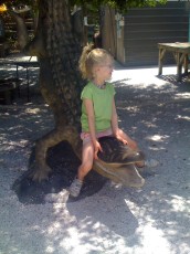 Mykala and an alligator