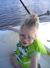 On Rick's boat heading up the Peace River