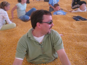 Me in the corn pit at Sever's Corn Maze