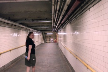 Corinne in the subway