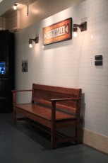 A bench in the Transit Museum