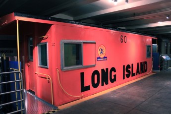 A caboose in the Transit Museum