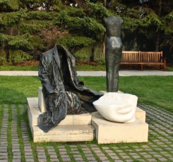 One of the sculptures at the Walker