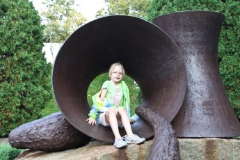 Mykala at the Walker Sculpture Garden