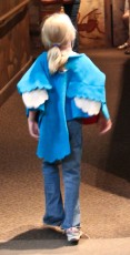 Mykala as a blue bird