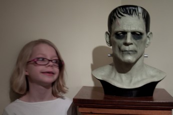 Mykala and Frankenstein's Head.