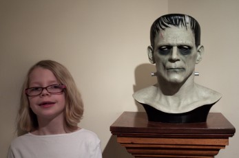 Mykala and Frankenstein's Head.