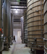 Oak and Stainless Steel Aging Barrels.