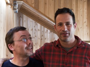Me and Sam Calagione, the founder of Dogfish Head Brewery. (No that is not a star-struck look)