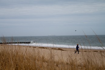 A ship on the horizon.