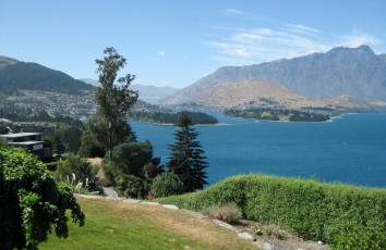 The view of from the patio looking towards Queenstown