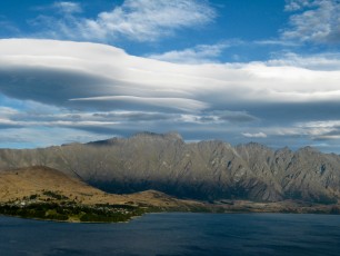 Cloud formations over The Remarkables