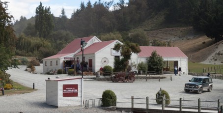 Sheep-shearing station at Walter Peak
