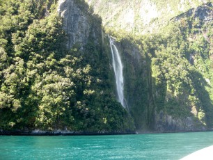 Waterfall at Milford Sound