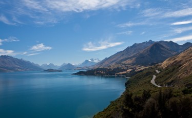 from a lookout point on the way to Glenorchy