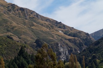 as seen from Shotover River canyon below