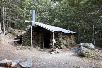 Old mining hut on Mt. Crichton Loop Track