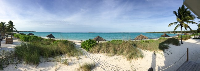 View from our beach hut