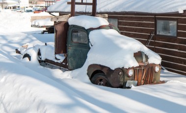 Snowy truck