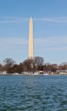 View of the Washington Monument from across the tidal basin