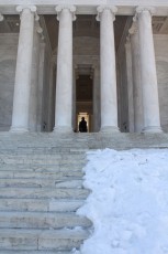 The steps leading up to the Jefferson Memorial