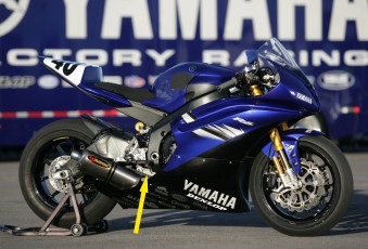 Suspension Linkage for Yamaha Racing Motorcycle