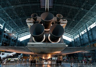 View of the main engines.